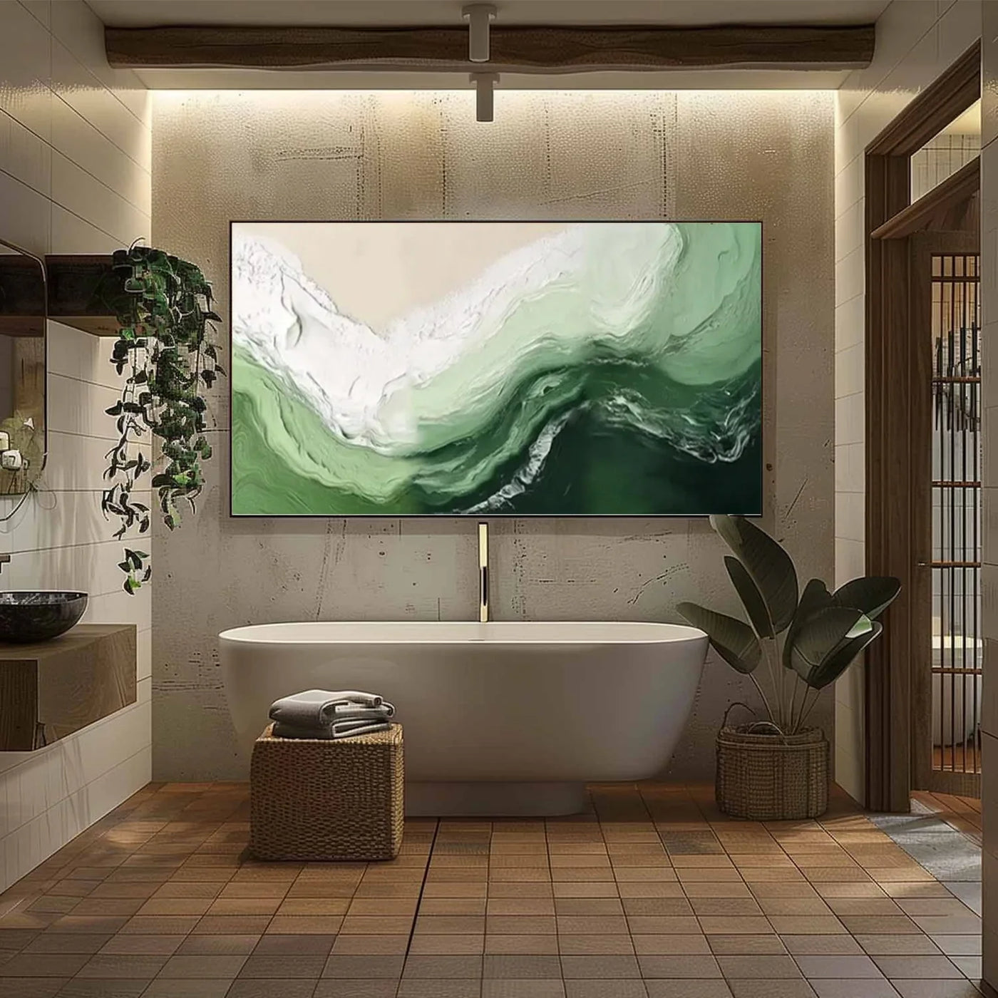 Ocean & Sky Textured Wall Art #MO090