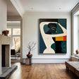 Abstract Portrait Textured Wall Art #PB001