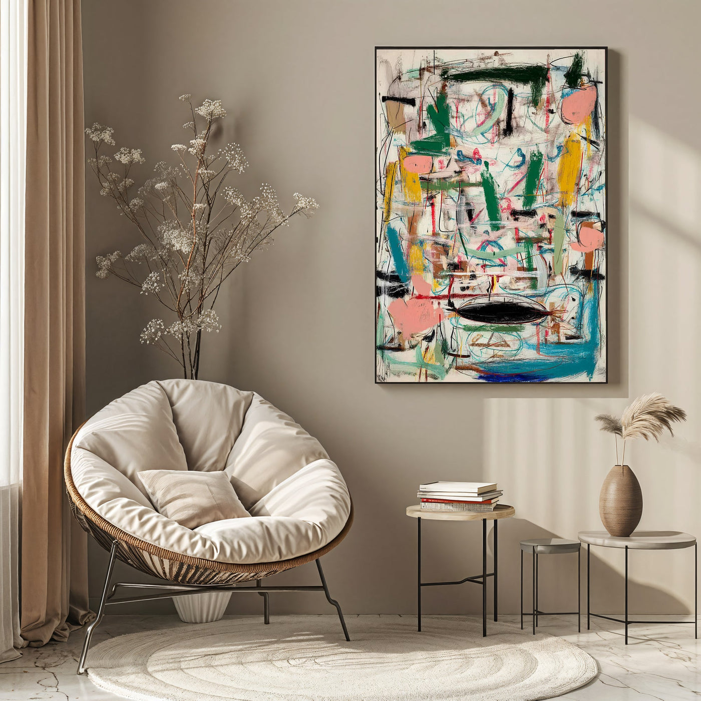 Textured Vibrant Abstraction | Bold Hues