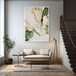 Textured Floral Impasto | Cream Verdigris