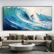 Surfing Sport Art Textured Canvas #PT016