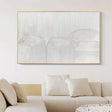 White Minimalist Textured Wall Art #MT126
