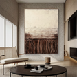 Textured Layered Harmony | Beige Brown