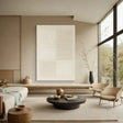 White Minimalist Textured Wall Art #MT141