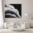 Black and White Minimalist Textured Wall Art #MT071