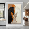 Abstract Horse Animal Wall Art #DL057