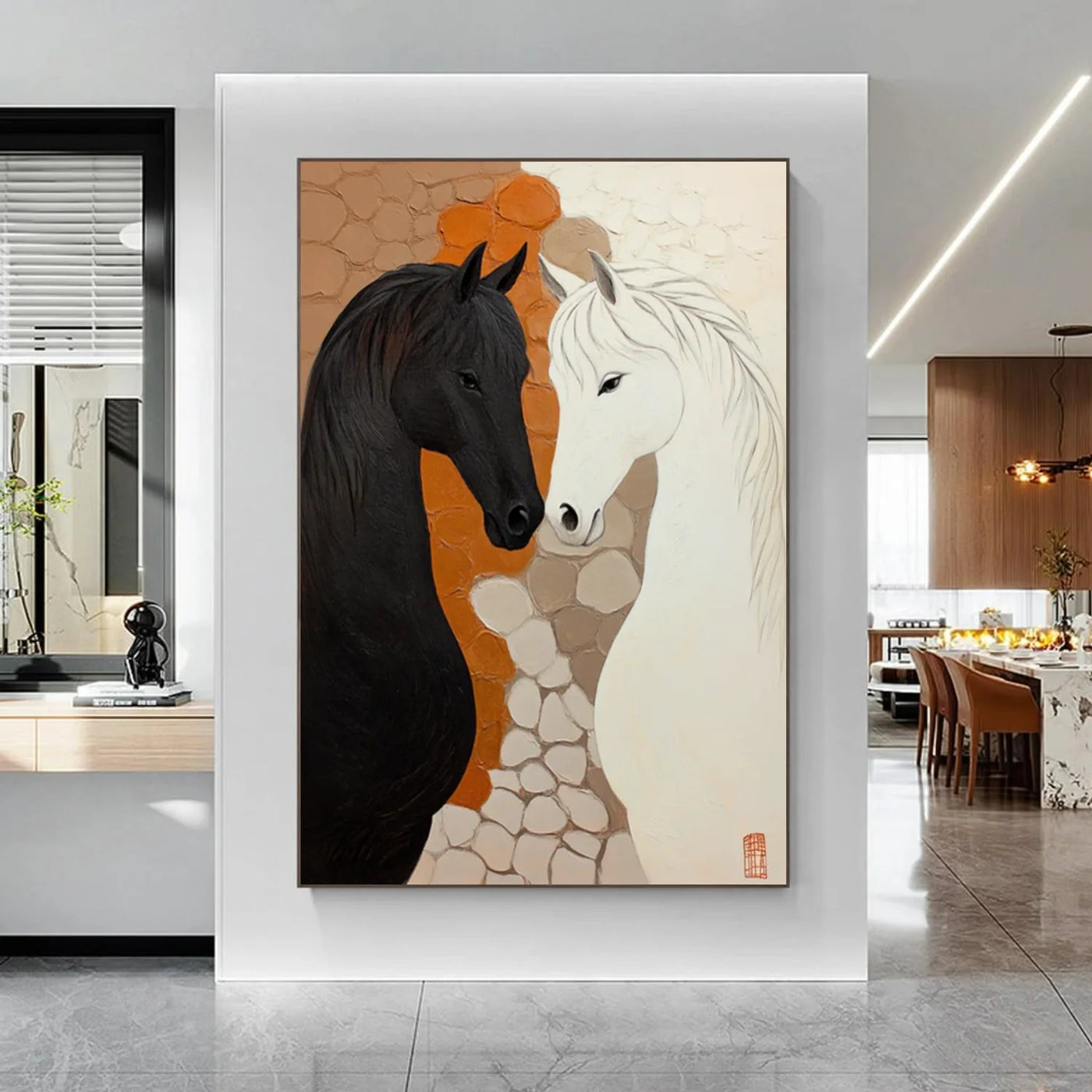 Abstract Horse Animal Wall Art #DL057