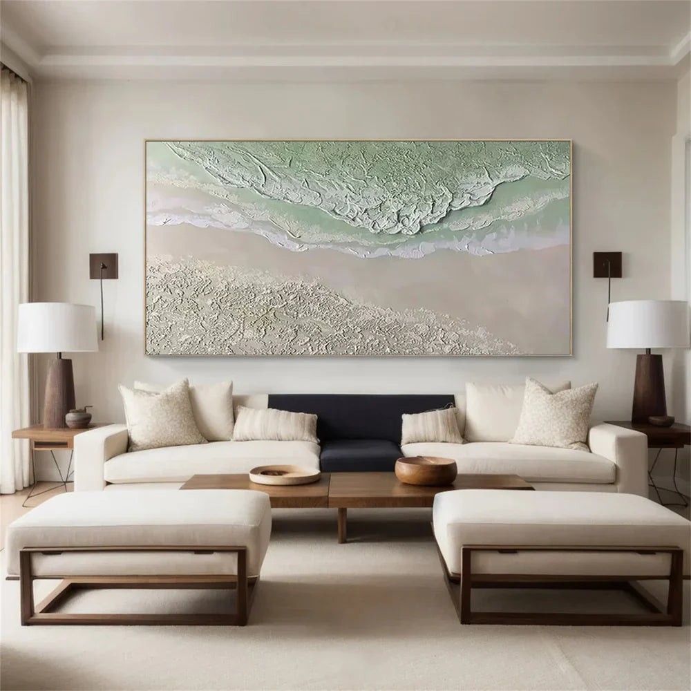 Green Abstract Texture Wall Art #AT035