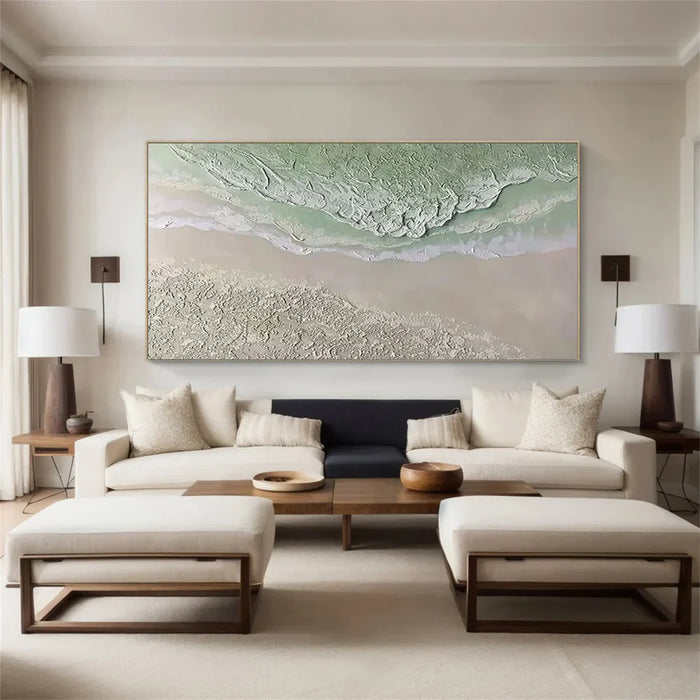 Green Abstract Texture Wall Art #AT035