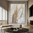Textured Abstract Luxury | Beige White