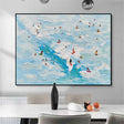 Surfing Sport Art Textured Canvas #PT034