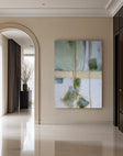 Textured Abstract Opulence | Sage Gold