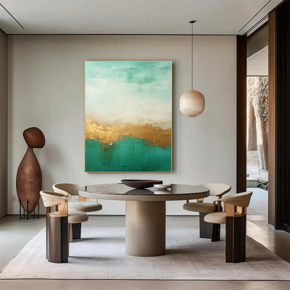 Green Abstract Wall Art #AT033