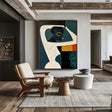 Abstract Portrait Textured Wall Art #PB001