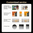 Flower & Tree Textured Abstract Wall Art #SF048