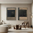 Wabi Sabi Abstract Wall Art Set of 2 #WT018