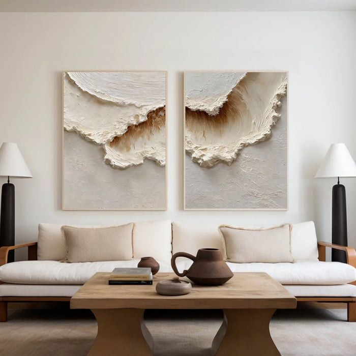 Ocean & Sky Textured Wall Art Set of 2 #MO074