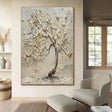 Textured Canopy Radiance | Ivory Bough