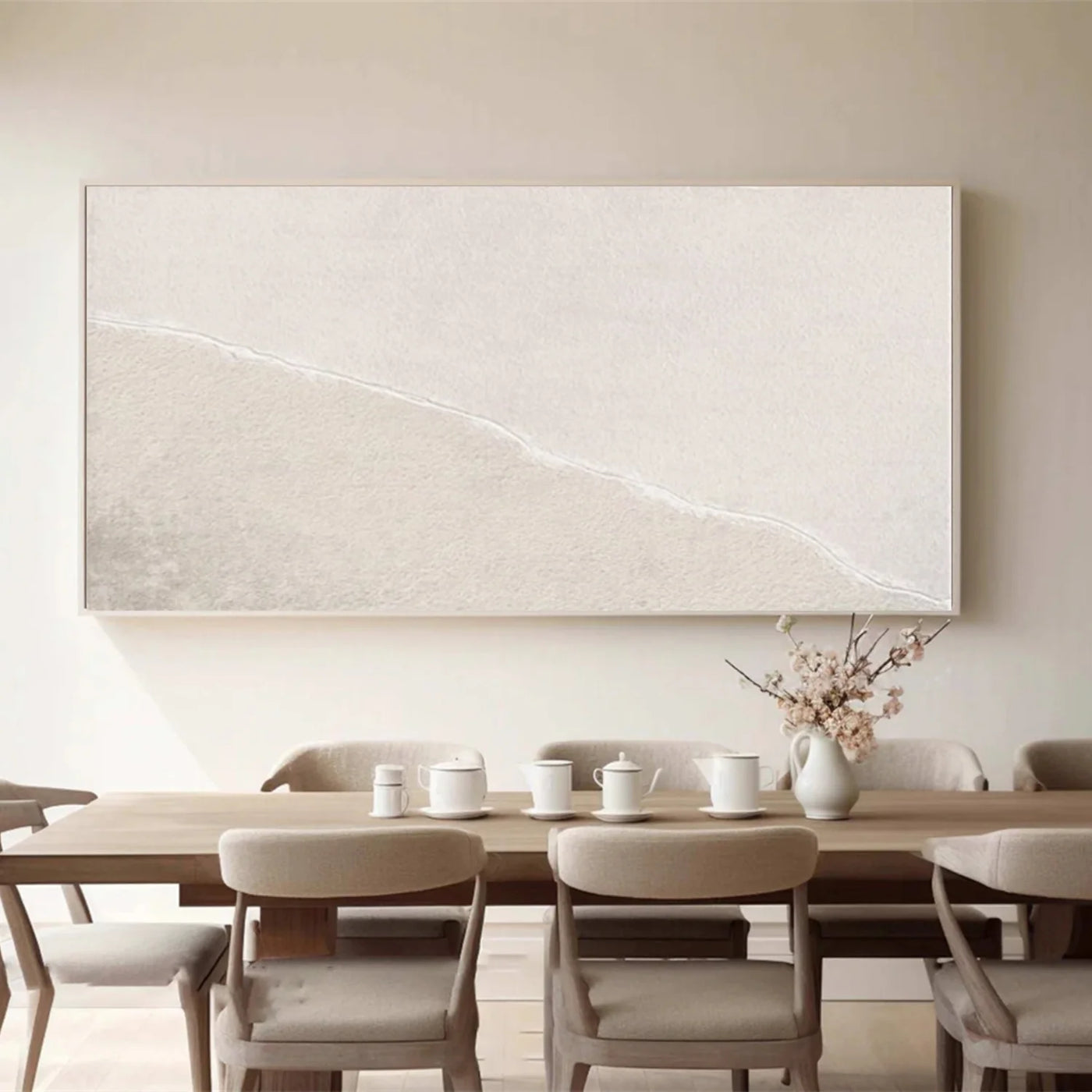White Minimalist Wall Art #MT152