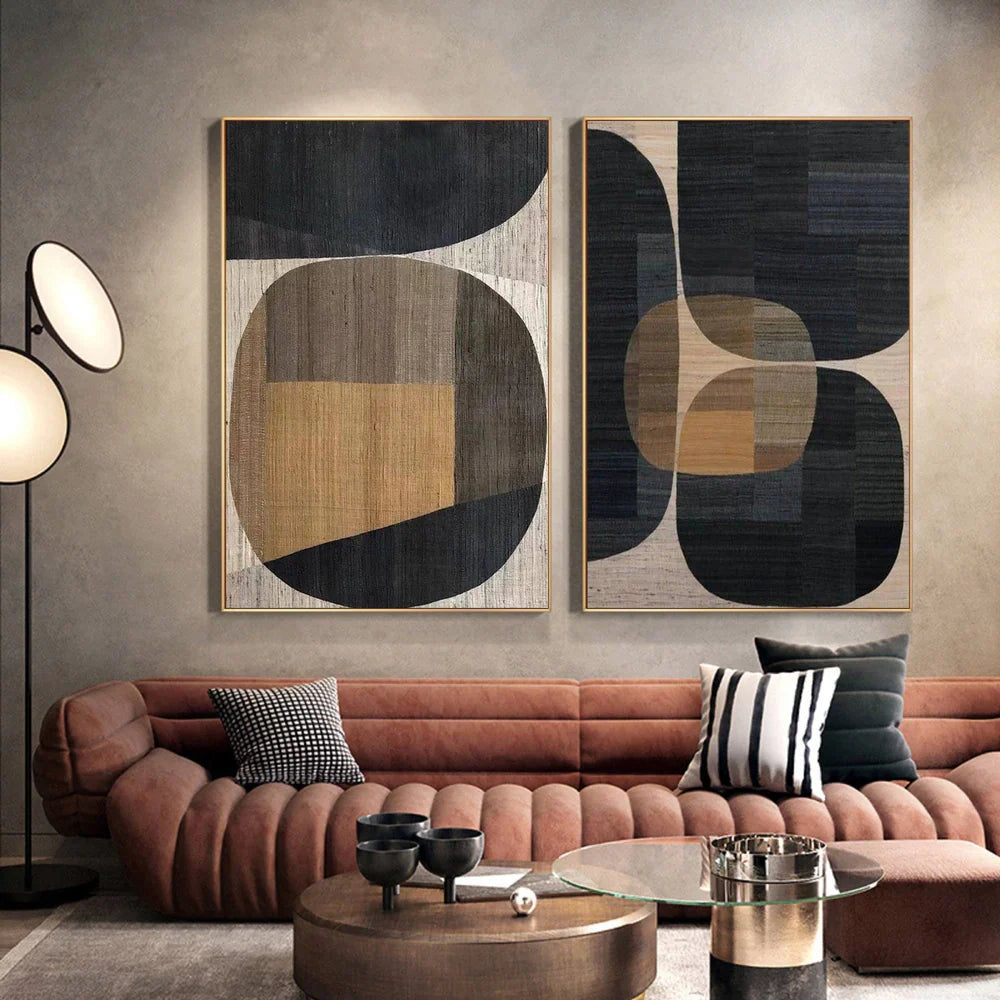 Wabi Sabi Textured Wall Art Set of 2 #WT008