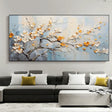 Flower & Tree Textured Abstract Wall Art #SF011