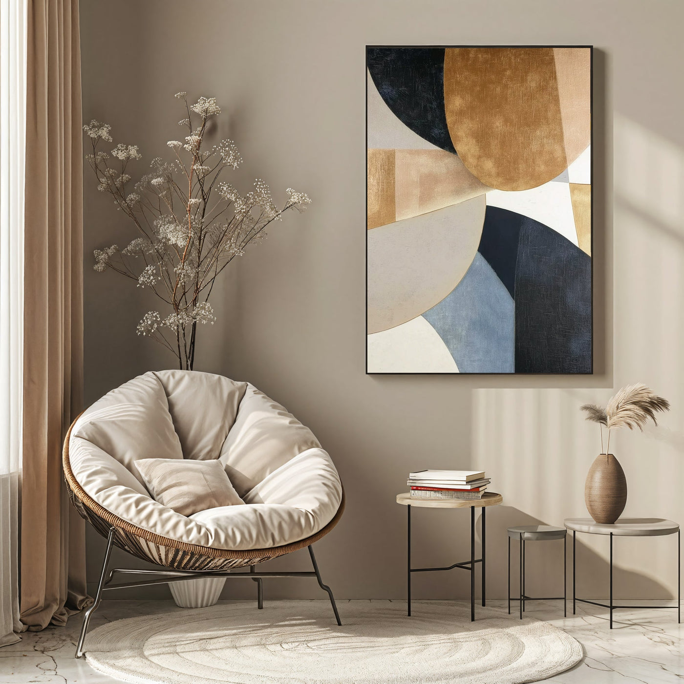 Textured Gilded Geometry | Luxe Tones