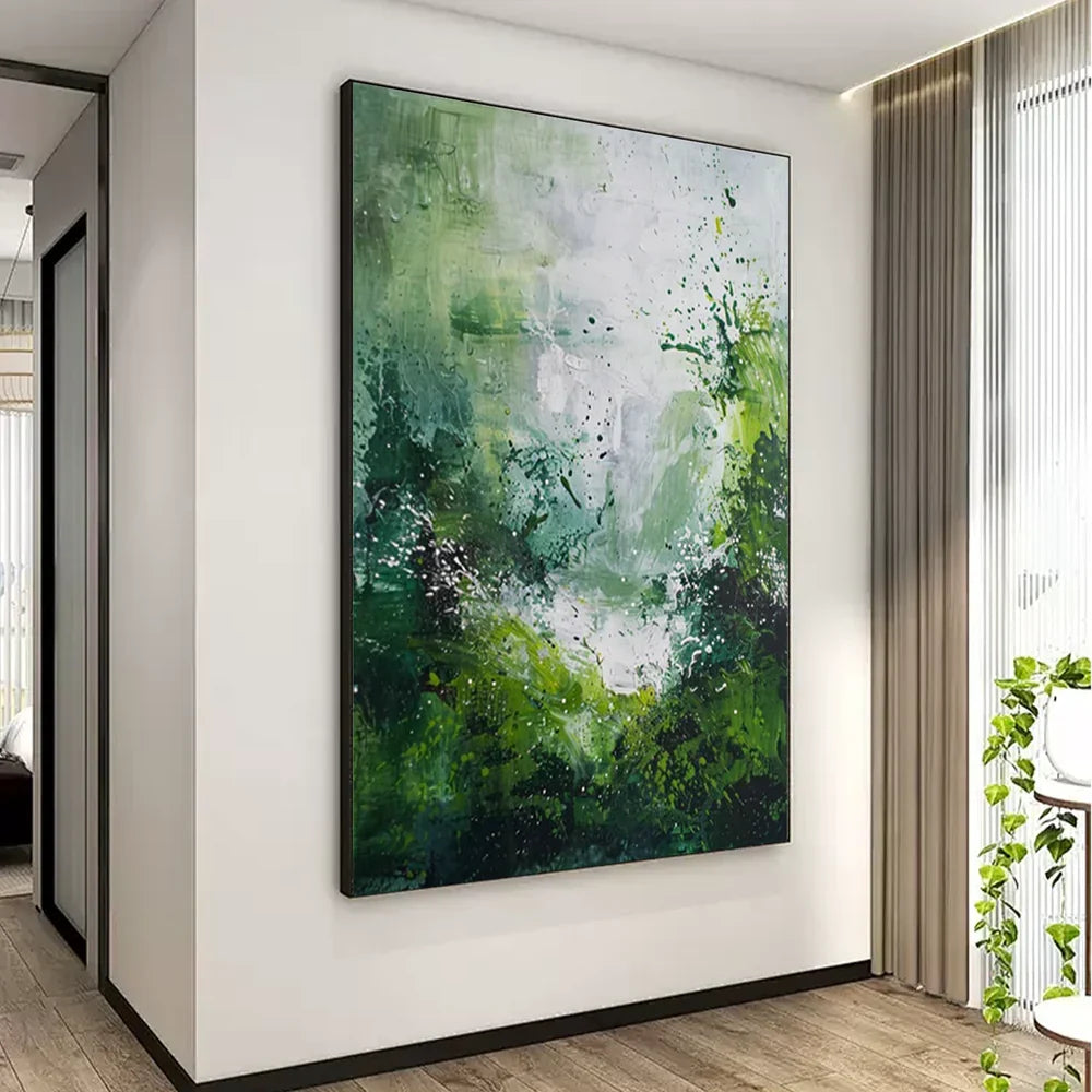 Green Abstract Wall Art  #AT125