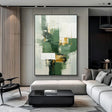 Green Abstract Texture Wall Art  #AT128