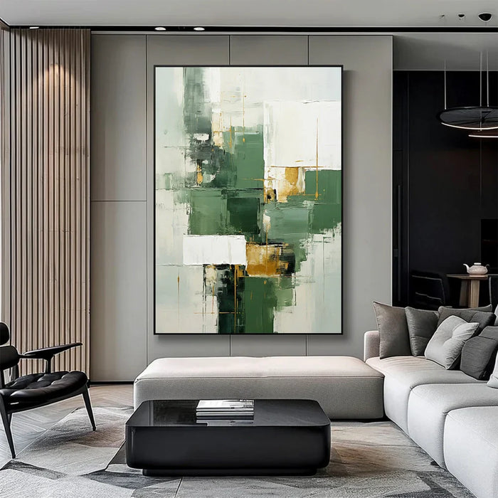 Green Abstract Texture Wall Art  #AT128