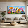 Flower & Tree Textured Abstract Wall Art #SF039