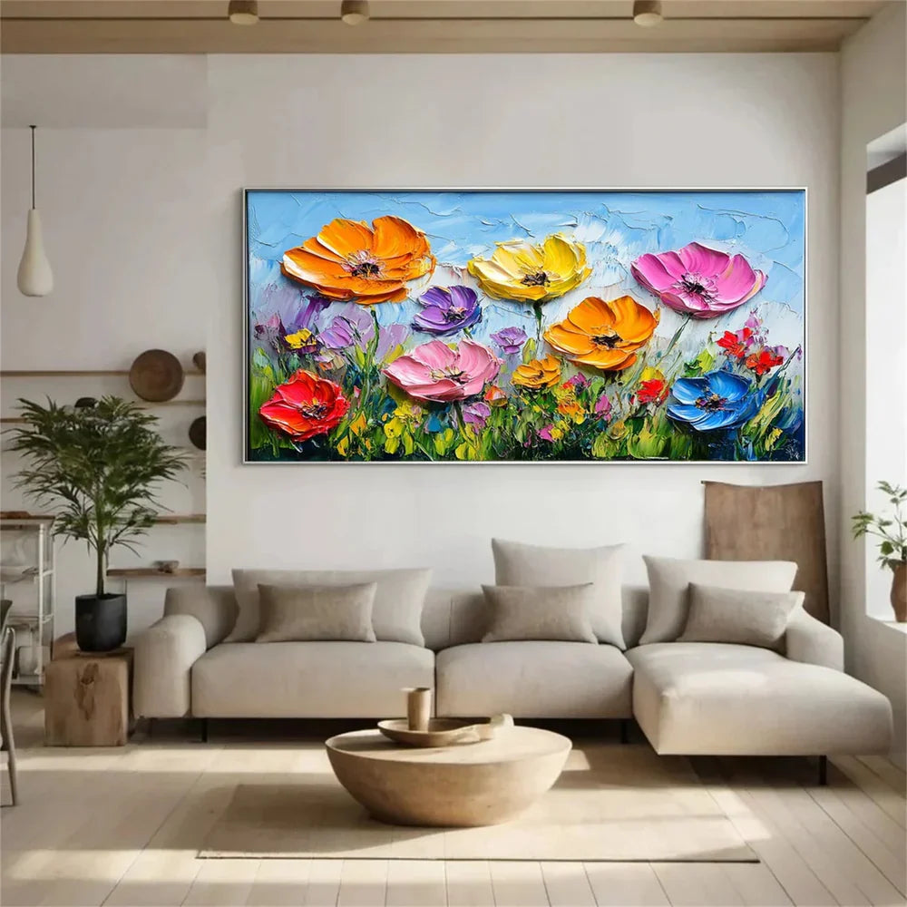 Flower & Tree Textured Abstract Wall Art #SF039