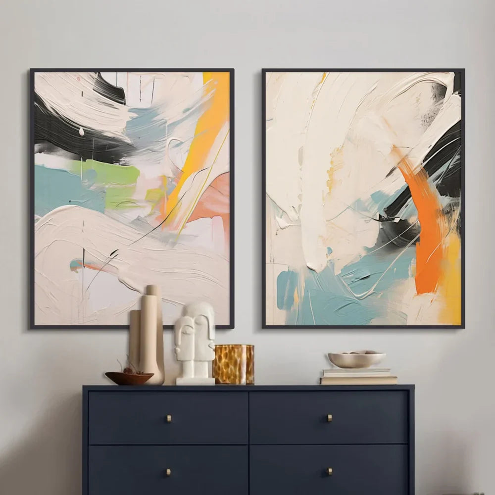 Abstract Wall Art Set of 2 #AT007