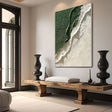 Green Minimalist Textured Wall Art #MT106