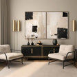 Beige and Brown Abstract Textured Wall Art Set Of 2 #AT103