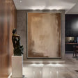 Beige and Brown Abstract Wall Art  #AT111