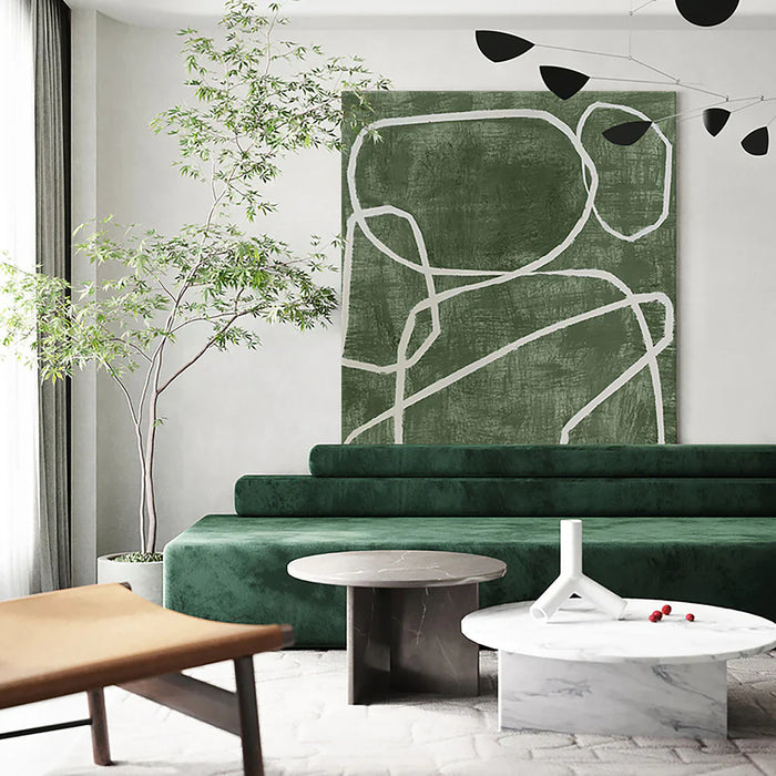 Green Abstract Wall Art  #AT070