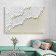 White Minimalist Textured Wall Art #MT059