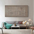Beige and Brown Abstract Texture Wall Art #AT046