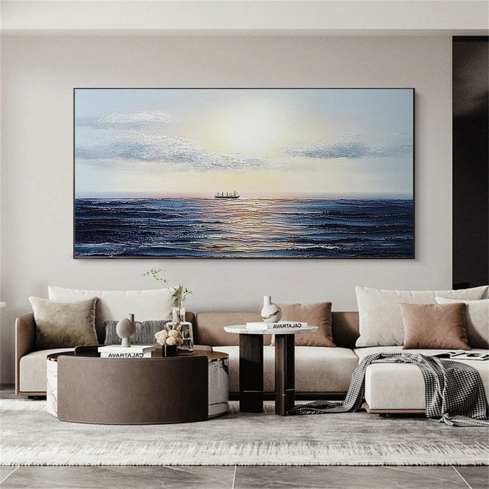 Ocean & Sky Abstract Wall Art #MO116