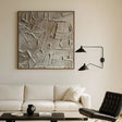 Beige and Brown Abstract Textured Wall Art #AT141