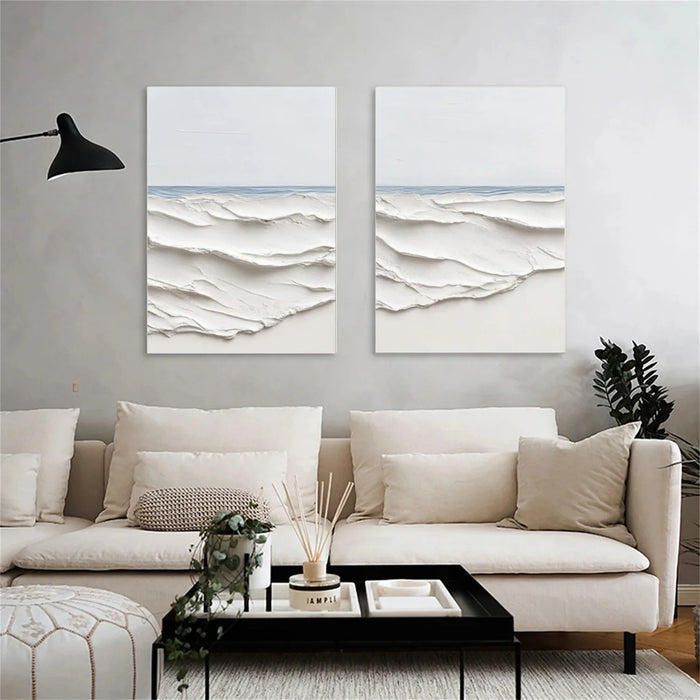 Ocean & Sky Textured Wall Art Set of 2 #MO077