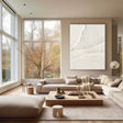 White Minimalist Textured Wall Art #MT056