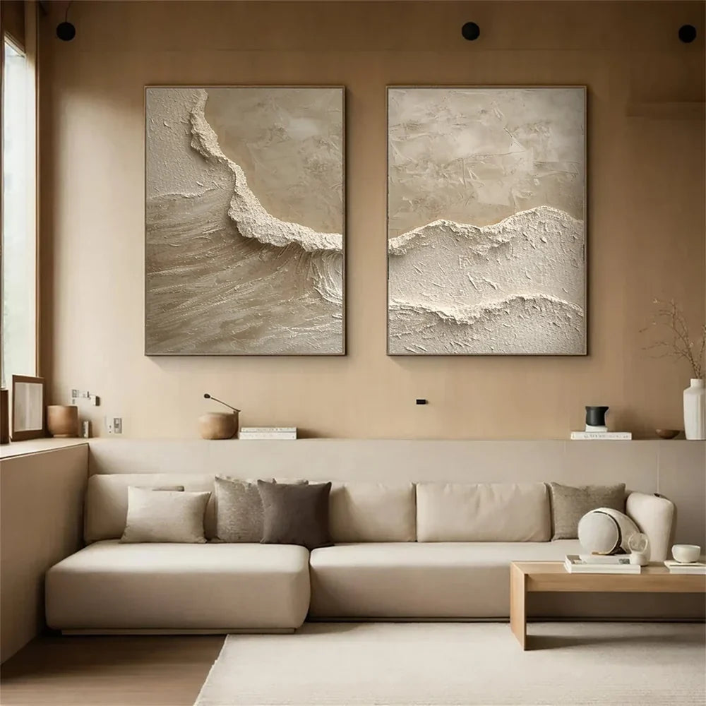 Ocean & Sky Textured Wall Art Set of 2 #MO010