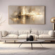 Beige and Brown Abstract Wall Art  #AT107