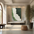 Green Minimalist Textured Wall Art #MT107