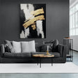 Black and White Minimalist Textured Wall Art #MT100