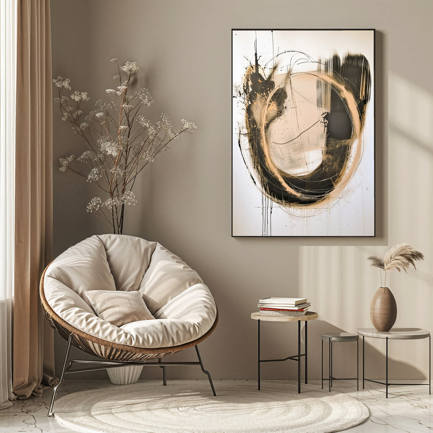 Textured Gilded Swirl | Contrast Tones