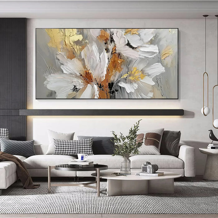 Flower & Tree Textured Abstract Wall Art #SF050