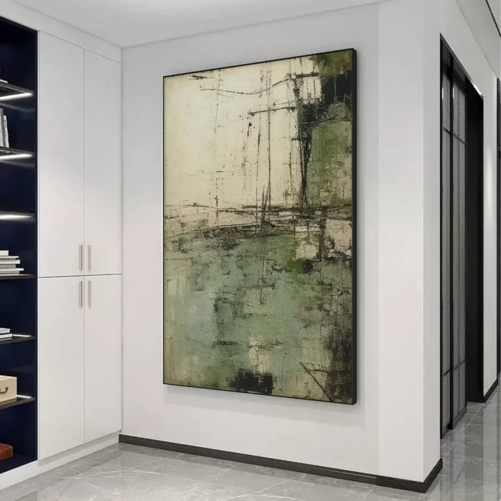 Green Abstract Wall Art  #AT072