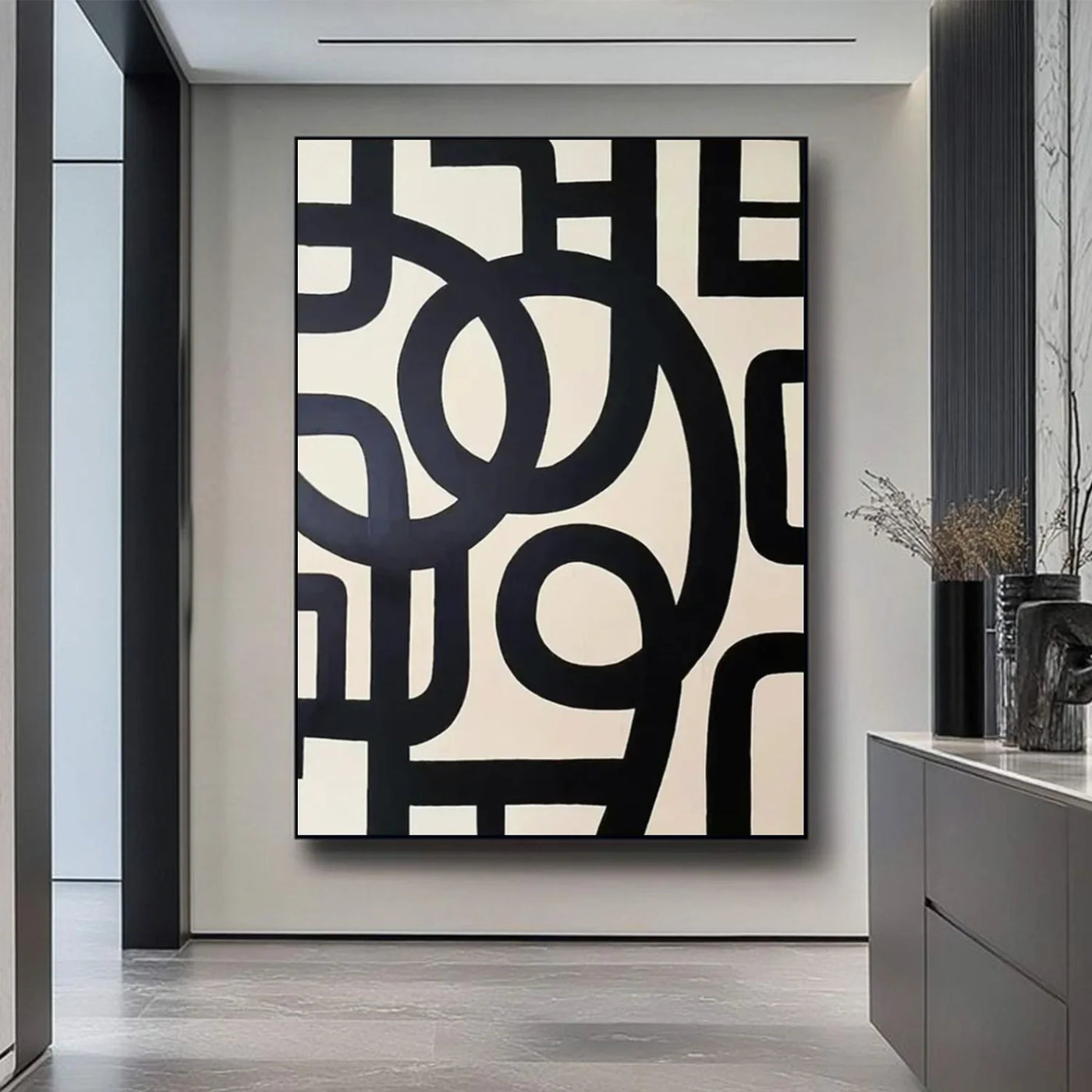 Black and White Minimalist Wall Art #MT135